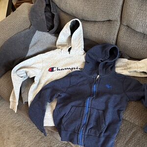 Tek Gear Kids Hoodies - Gray and Blue